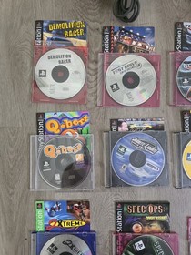 Sony PlayStation PS1 Console Bundle Tested 19 Games Manuals & Discs Only