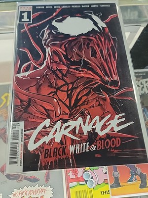 Carnage Black, White & Blood #1 Comic Mico Suayan Color Splash Variant 