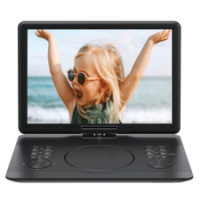 TENKER 16.9" Portable DVD Player w/14.1" Large HD Swivel Screen Rechargeable US