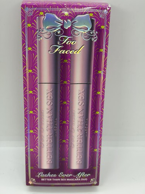 #ad Too Faced New Lashes Ever After Full Size Set 2 Mascara Black $25.64