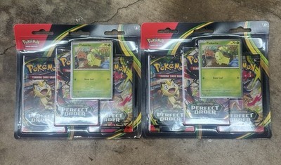 Pokémon Perfect Order 3 Booster Pack Blister Chikorita Pokemon   LOT OF 2 