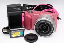 Sony NEX-3N Pink Camera with 16-50mm OSS Lens and Battery Tested Condition