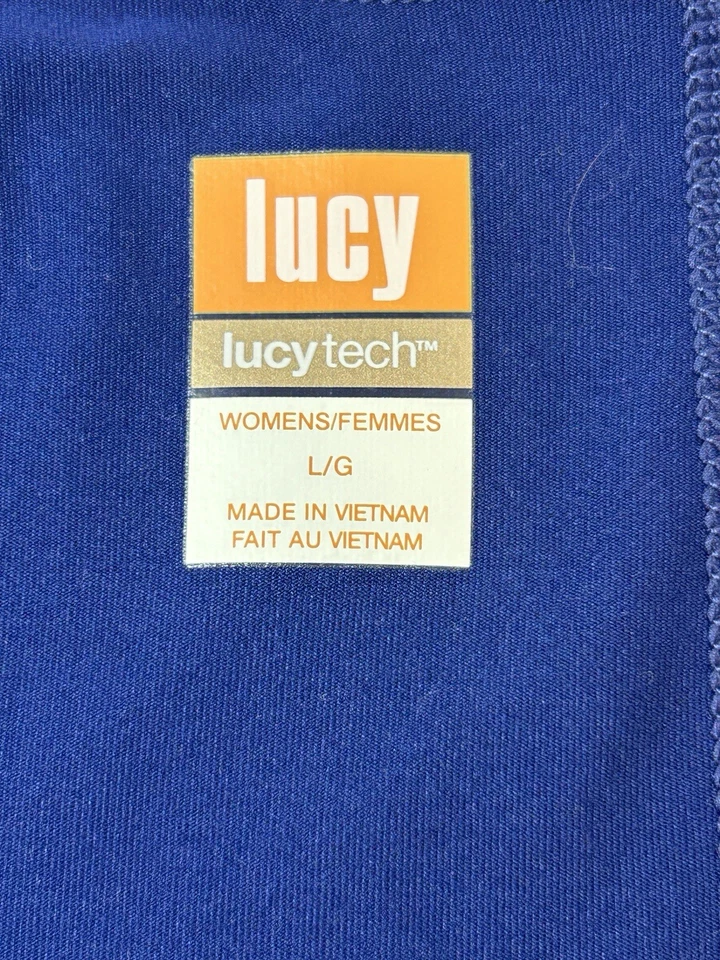Top de rendimiento de manga larga Lucy LucyTech para mujer grande azul ropa deportiva pulgar Foto 3 de 4