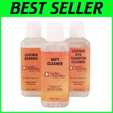 3-in-1 Leather Cleaning Bundle for Dye Removal and Restoration - Safe & Easy