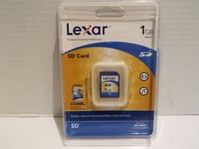 Lexar 1GB SD Memory Card Includes Corel Download Brand New.