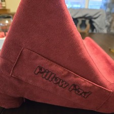 Multi Angle Cushioned Pillow Stand Red 11"x10"x8" For Laptop Book Cell Phone