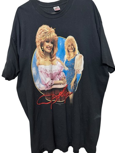 Vintage 1994 *RARE* Dolly Parton Shirt Mens 2XL 90s Big Print Single Stitched - Picture 1 of 4
