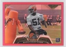 2013 Topps Chrome BCA Pink Refractor 294/399 Barkevious Mingo #106 0a7