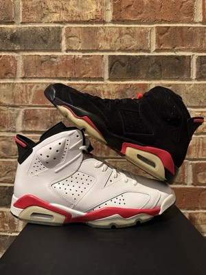 New 10.5 Nike Air Jordan 6 VI Retro Infrared Pack OG White Black 398850-901 Men