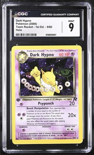 Dark Hypno (1st Edition) graded CGC 9 for sale on eBay