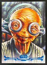 2025 Topps Star Wars Smugglers Outpost Maz Kanata Stellar Art Card Blue Foil /99