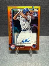 2025 Topps Pro Debut Chrome Auto - Braylin Morel #PDC-132 Orange Refractor 20/25