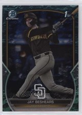 2023 Bowman Draft Chrome Aqua Lunar Crater Refractor /125 Jay Beshears 16bw