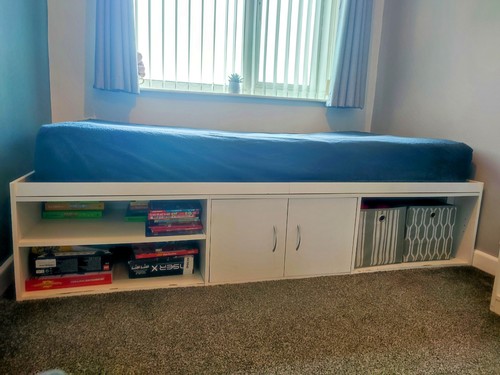 Argos Freddie / Declan white single cabin storage bed - Kids single wood bed - Picture 2 of 14