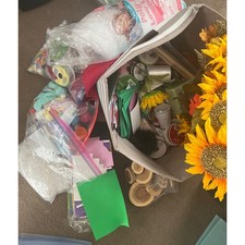 Huge lot miscellaneous craft supplies