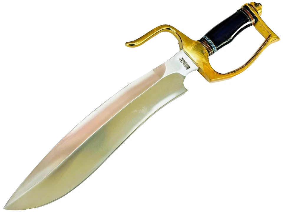 Cuchillo Bowie Sasquatch Hoja Fija Personalizada Cubiertos de Impacto 18" Hecho a Mano Cuchillos RARO Foto 3 de 4