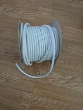 White 3 Core Flex 1.5mm Round PVC Flexible Electrical Mains Wire Cable 3183Y UK