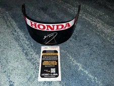 Yuki Tsunoda Signed 1:1 Full Size Helmet Visor Only Red Bull Star Japan JSA Auth