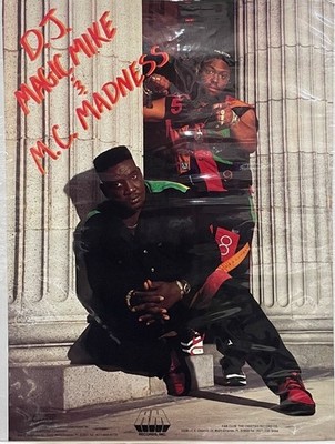 DJ Magic Mike & MC Madness Poster Hip Hop Promo Poster Rare 45cm x 61cm