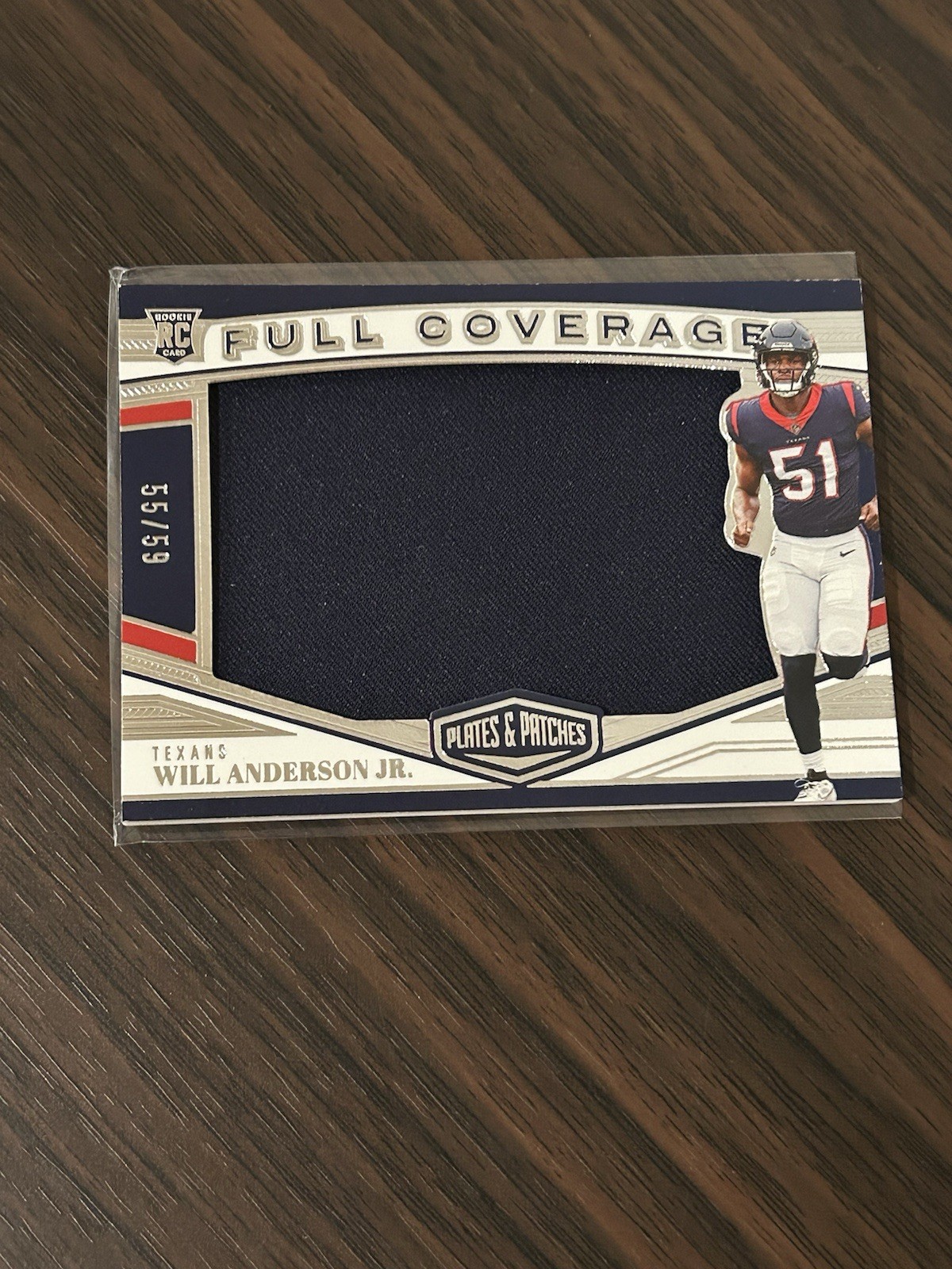 Will Anderson Panini Plates & Patches Full Coverage Relics #FC3 Base