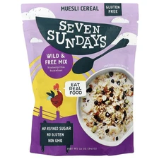 Muesli Cereal, Wild & Free Mix, Blueberry Chia Buckwheat, 12 oz (340 g)