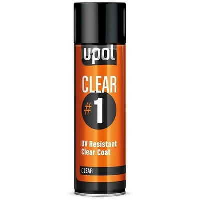 U-POL (0796) CLEAR 1 HIGH GLOSS CLEARCOAT SPRAY CAN 15 OZ. - FREE SHIPPING