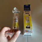 Butelka z żółtym atramentem Epson 502 T502420S Oryginalna oryginalna OEM EXP: 04/2028 - NOWA!