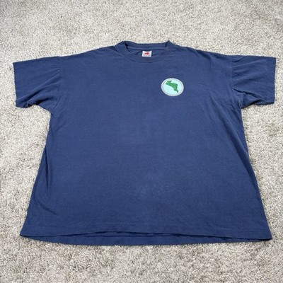 Vintage Joint Task Force Bravo T Shirt Blue Map Soto Cano Air Base Honduras USA