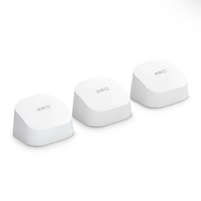 NEW Eero 6 Dual Band Mesh WiFi 6 System   3 Pack, Whole Home Wireless Router