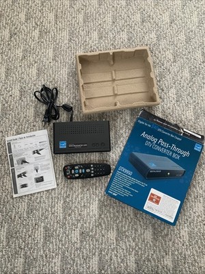 DigitalStream DTX9950 DTV Converter Box Analog Pass Through w Remote Complete