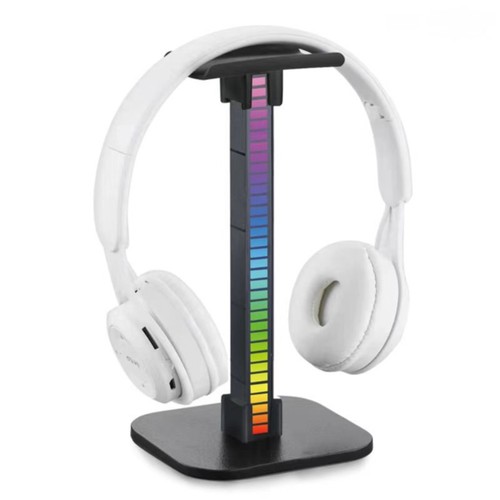 RGB LED Gaming Headphone Stand Desk Hanger Headset Holder - Picture 13 of 13