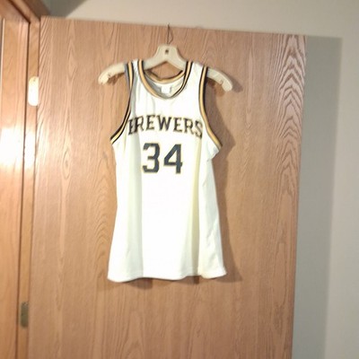 Giannis Antetokounmpo #34 Brewers ESPN SGA Jersey Men s Medium