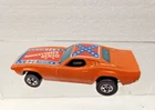 Vintage 1970 Hot Wheels Dixie Challenger Car with Flag HONG KONG ~ Loose