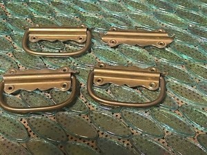 Lot Of Vintage Brass Drawer Pulls 3 pcs & 1 Partial