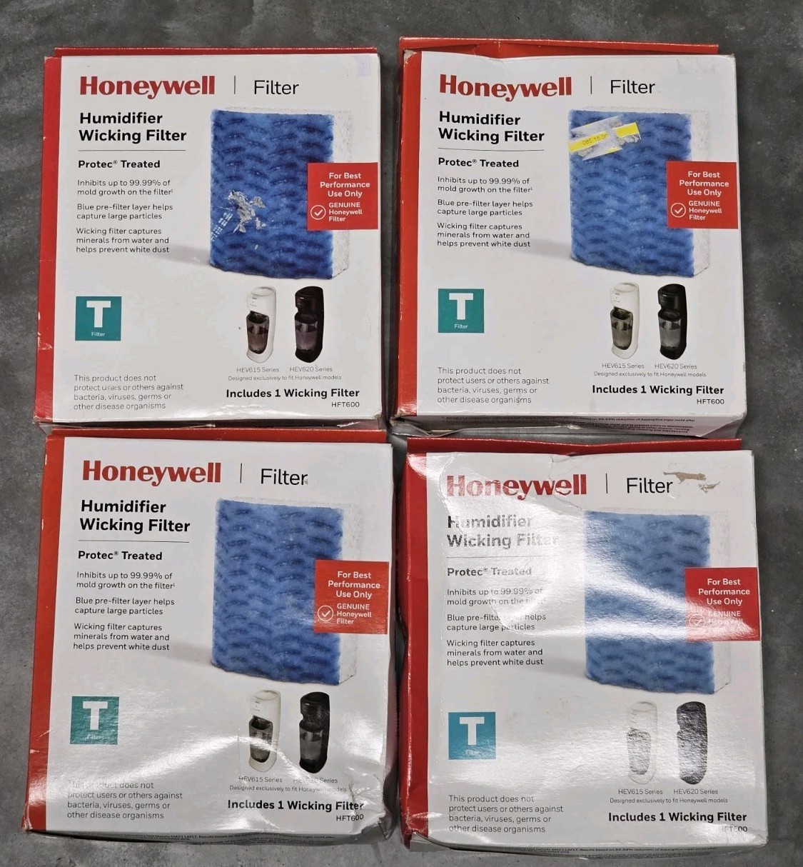 Wicking T Filter For Hev615 Hev620 4 Pack