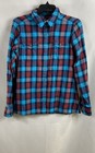 Patagonia Women's Blue Red Plaid Organic Cotton Flannel Button Down Shirt Sz 6 — photo 1