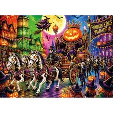 Pumpkin King Halloween 500 Piece Jigsaw Puzzle 20.5 x 15 Inch
