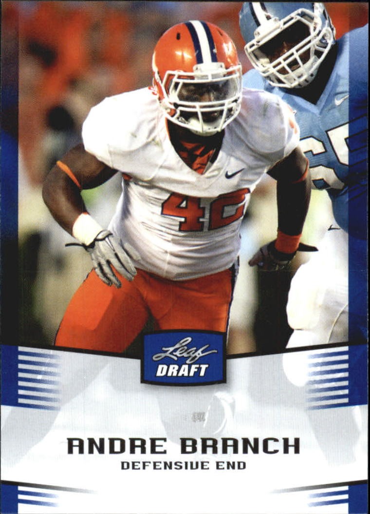 2012 Leaf Draft Blue #3 Andre Branch - FB