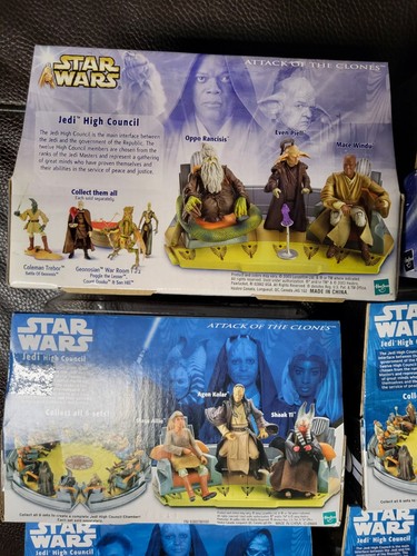 Jedi High Council COMPLETE Set of 6 STAR WARS Scene 1-4 1-2 NEW Sealed D1 - Picture 8 of 14