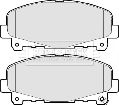 Borg & Beck BBP2112 Brake Pad Set For Disc Brake Front For Fits Honda Accord