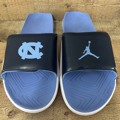 Air Jordan Hydro 7 V2 UNC Tar Heels PE Team Slides Mens Size 16 CT7153-144