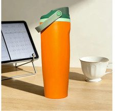 Owala FreeSip SWAY Stainless Steel Insulated Water Bottle, 30oz, Orange Grove US