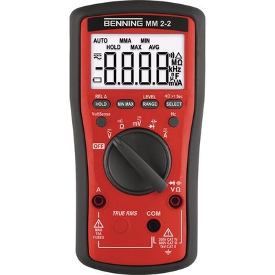 Multimeter MM 2-2 0,01 mV   600V AC/DC TRUE RMS BENNING