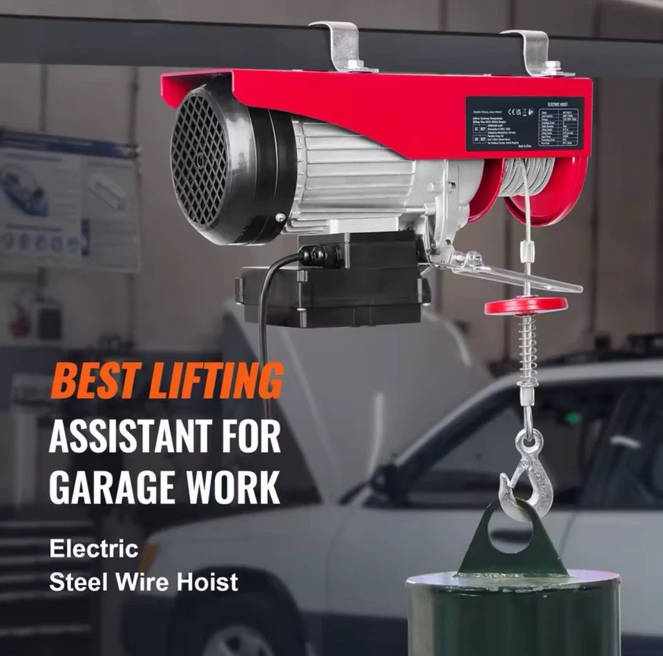 Paranco Elettrico COMANDI WIFI 400 KG Montacarico Verricello Sollevatore Carico - Immagine 2 di 4