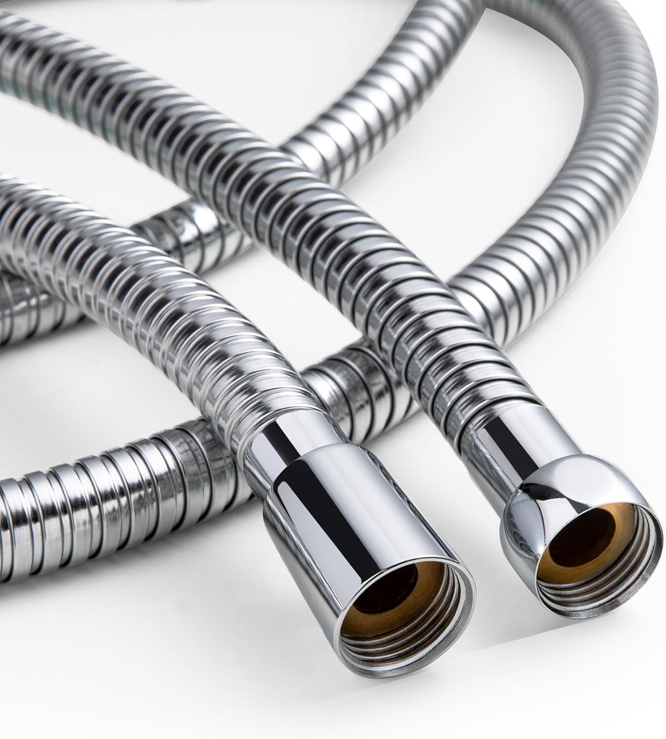 OFFO Large Bore Shower Hose, 11Mm Bore High-Flow Anti-Kink Shower Hose Stainless
