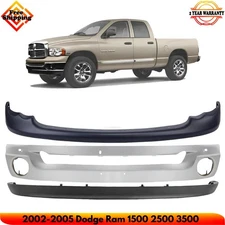 Front Bumper Chrome & Grille Assembly Kit For 2002-2005 Dodge Ram 1500 2500 3500