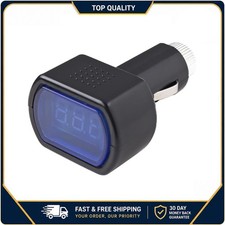 Car Digital Voltmeter Dc 12v 24v Cigarette Lighter Battery Voltage Gauge