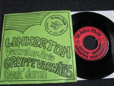 Linkerton-Vertreter Arie-Gruppe Vorwärts-Denk daran-30 Jahre FDJW 7''-1977 DDR