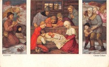 AK Künstlerkarte Matthäus Schiestl  Christi Geburt 1924 (D40528)
