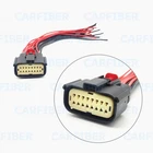 16-Way Front Headlamp Headlight Pigtail Connector For Dodge Challenger 2016-2023